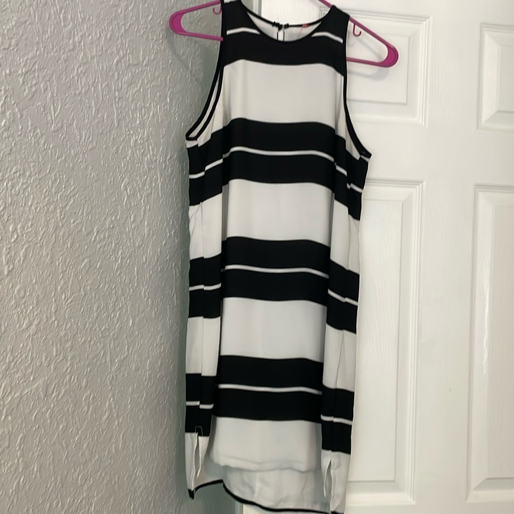 Black & White Striped BCBG dress